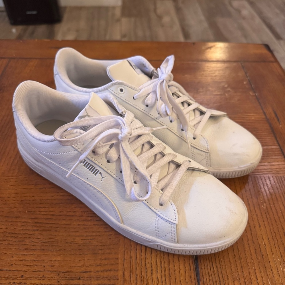 Puma Classic White Leather Sneakers